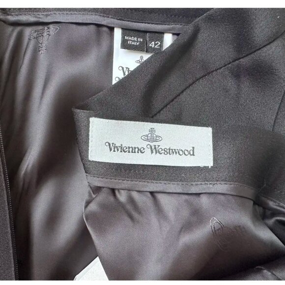 Vivienne Westwood Black Satin Draped Skirt - Picture 14 of 16